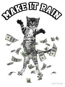 cats love money